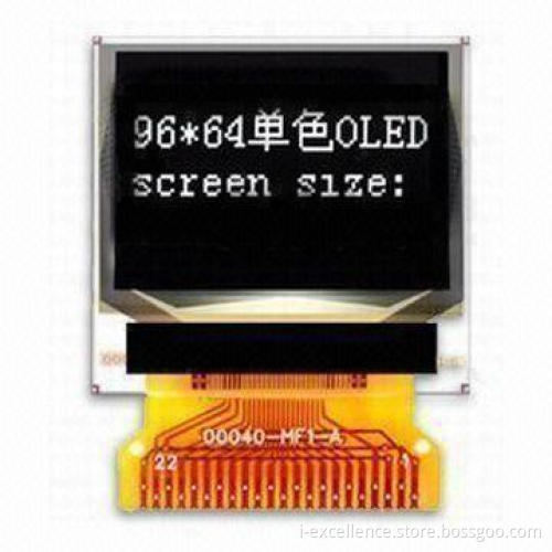OLED Display with 0.95-inch Diagonal A/A and 96 x 64mm Dot Matrix, Used in Fashionable Watches